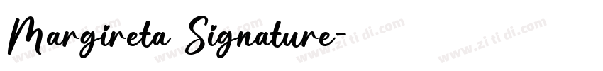 Margireta Signature字体转换